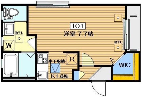 洗足駅 徒歩3分 1階の物件間取画像